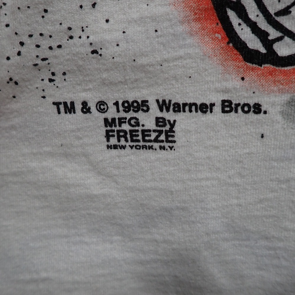 Vintage 1995 Wile E Coyote Go For Broke Basketball T-Shirt 2xl? Freeze WB L/XL - Picture 3 of 8